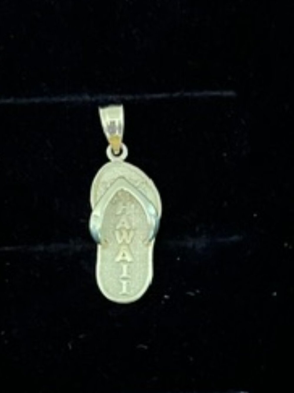 14k Gold Flip Flop Pendant Hawaii